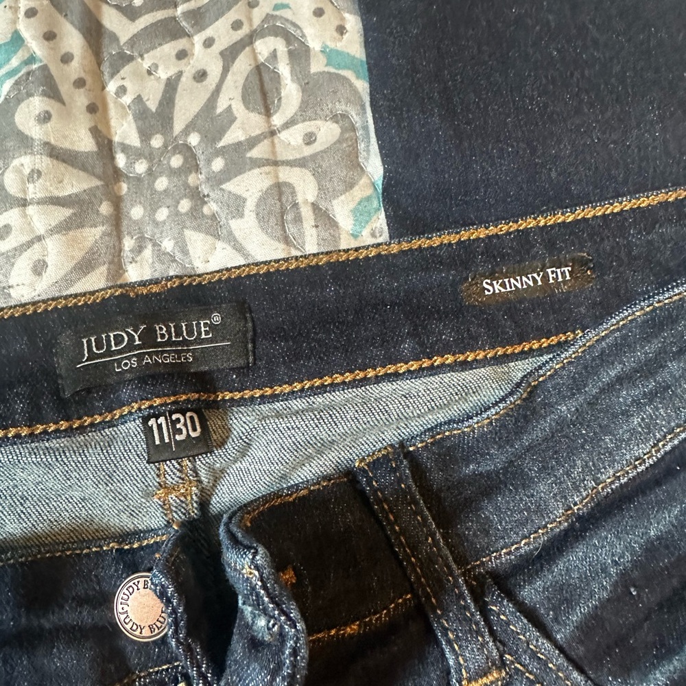 Judy Blue Women's Skinny Jeans - Deep Indigo - Picture 5 of 5